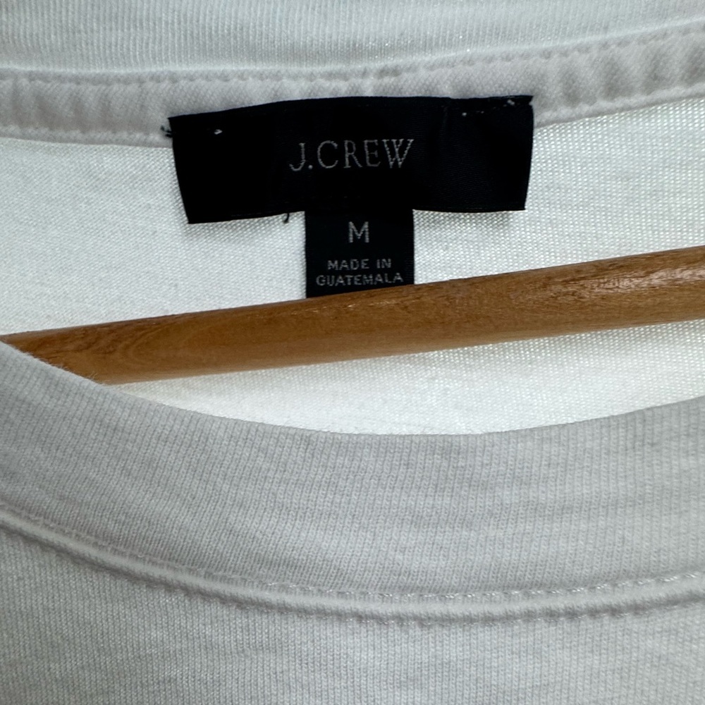 J. CREW Broken-in jersey tiered mini‎ dress in white size medium - Picture 13 of 15